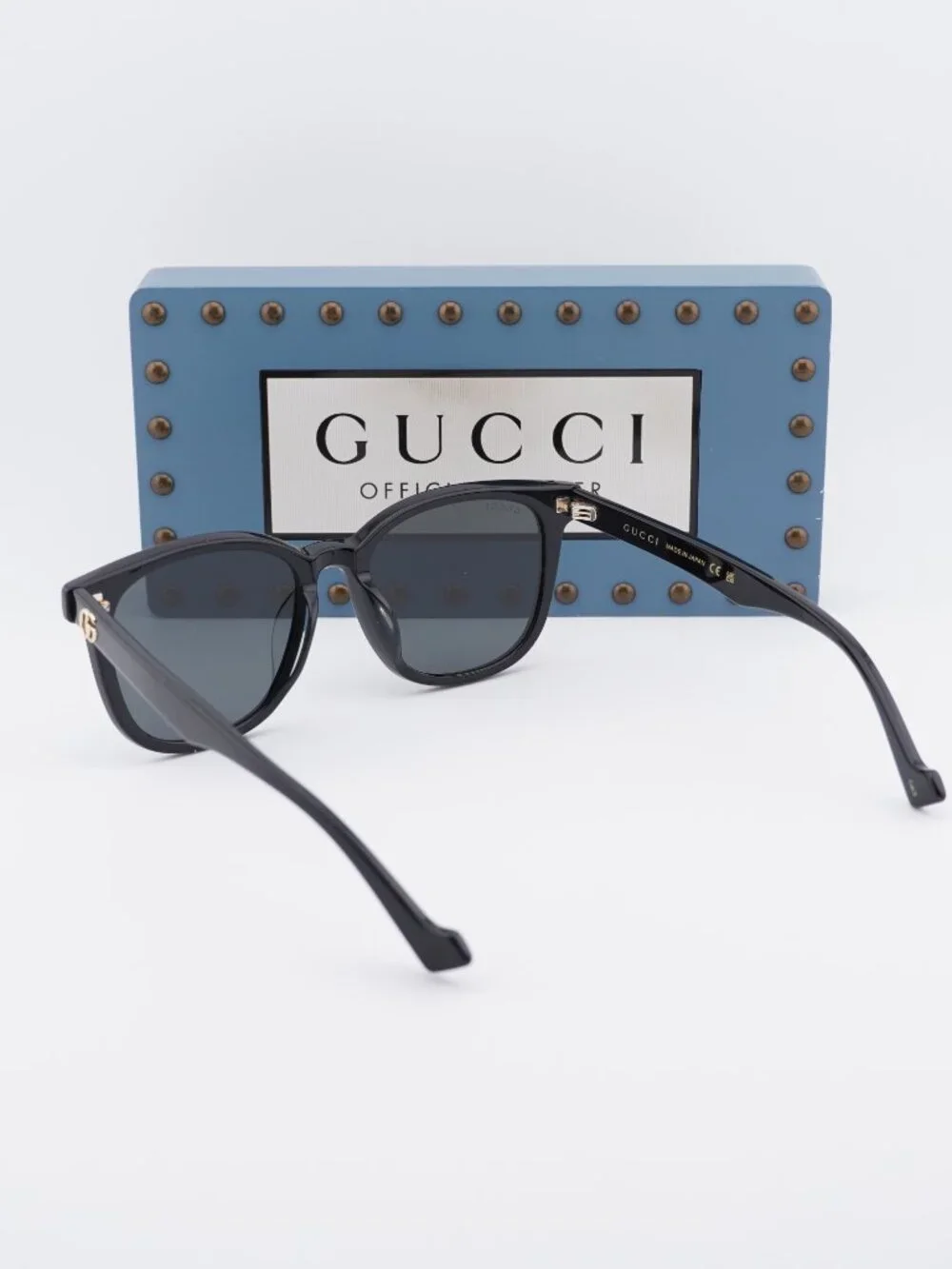 Gucci GG1001SK 001 Women Square Sunglasses - Black / Grey
